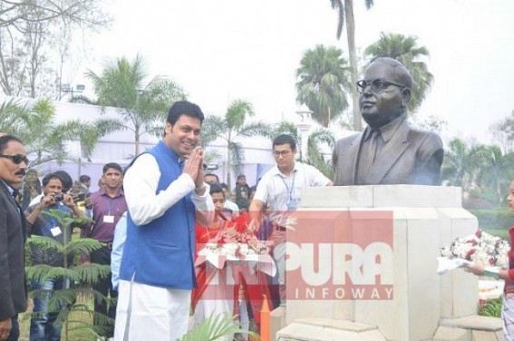 Amid attacks upon â€˜Democracyâ€™, Tripura pays tribute to the â€˜Father of Constitutionâ€™